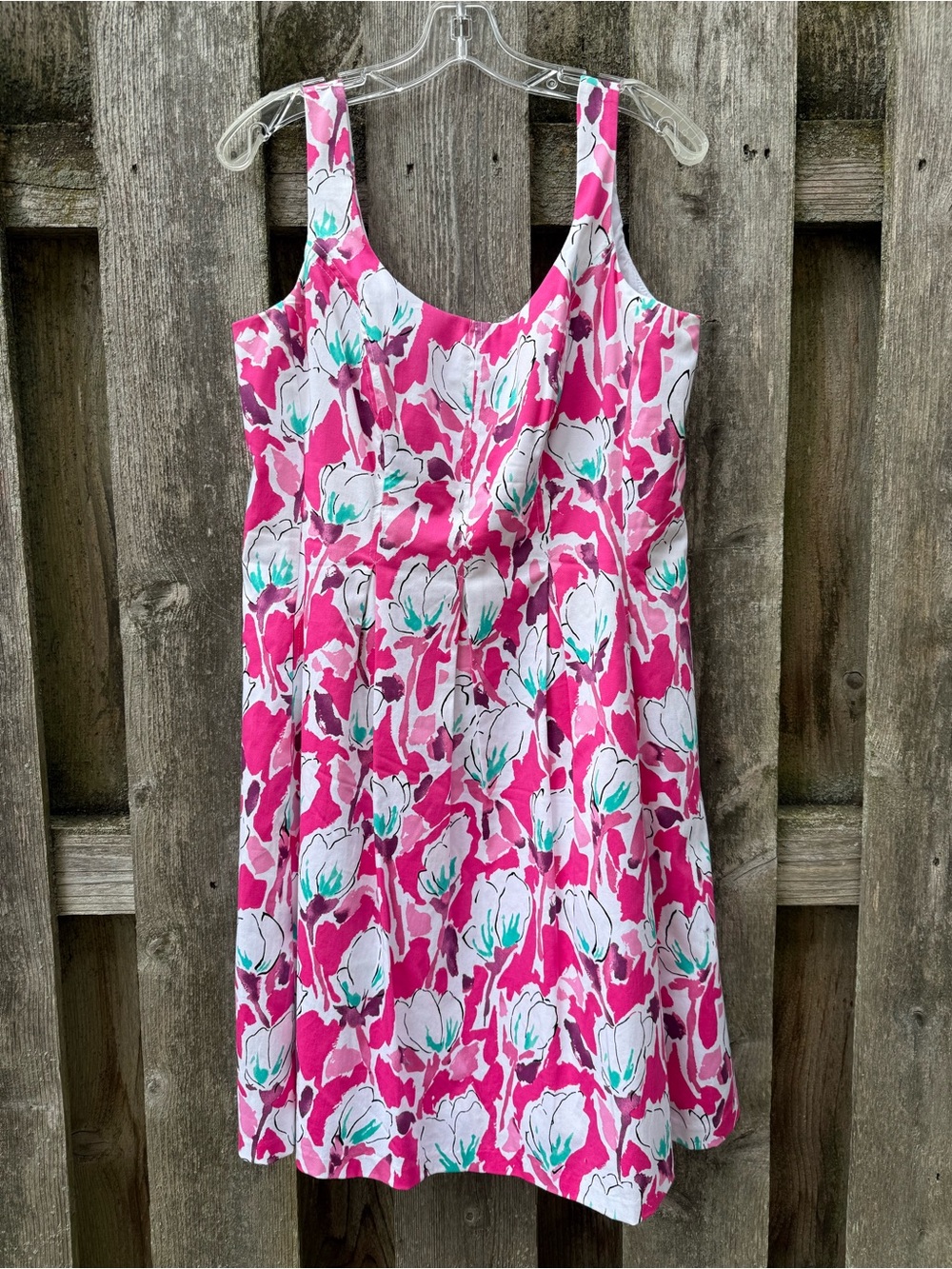 Anne Klein Pink and White Floral Dress